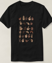 Load image into Gallery viewer, UNISEX - ALPHABET T-SHIRT - BLACK (PRE-ORDER)
